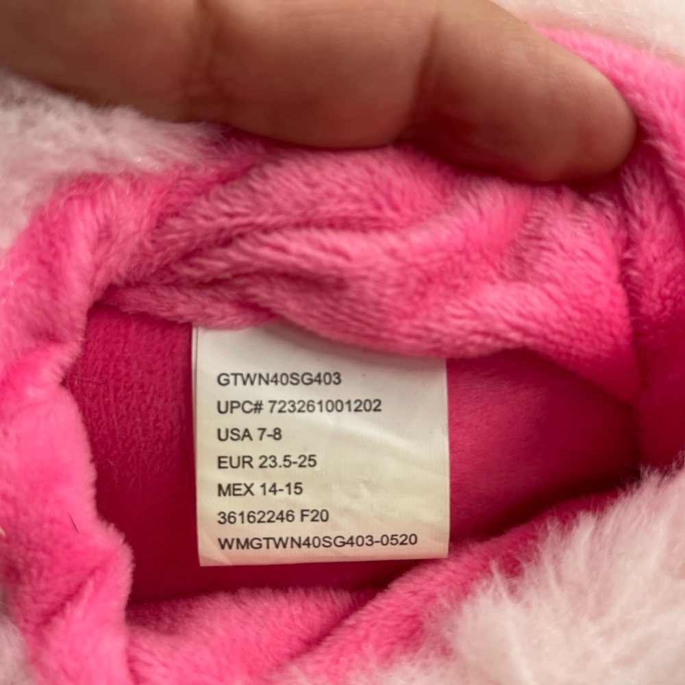 Wonder nation 7-8 girls unicorn slippers - Picture 3 of 6